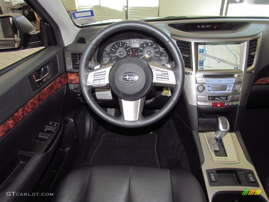 Off Black Interior 2011 Subaru Outback 2.5i Limited Wagon Photo #54164241