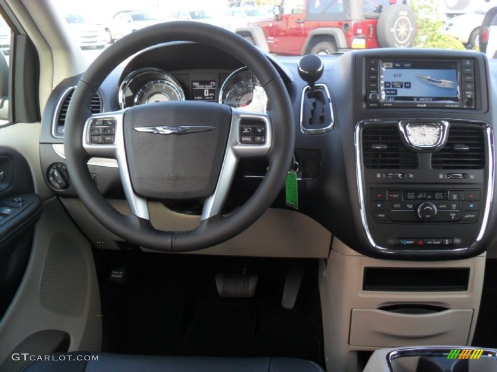 2012 Chrysler Town & Country Touring - L Black/Light Graystone Dashboard Photo #54164808