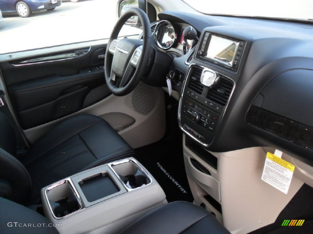 2012 Chrysler Town & Country Touring - L Black/Light Graystone Dashboard Photo #54164865