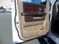 Light Pebble Beige/Bark Brown 2012 Dodge Ram 1500 Laramie Crew Cab 4x4 Door Panel