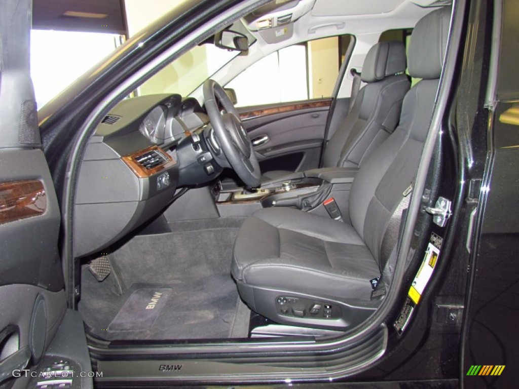 Black Interior 2010 BMW 5 Series 535i Sedan Photo #54164997