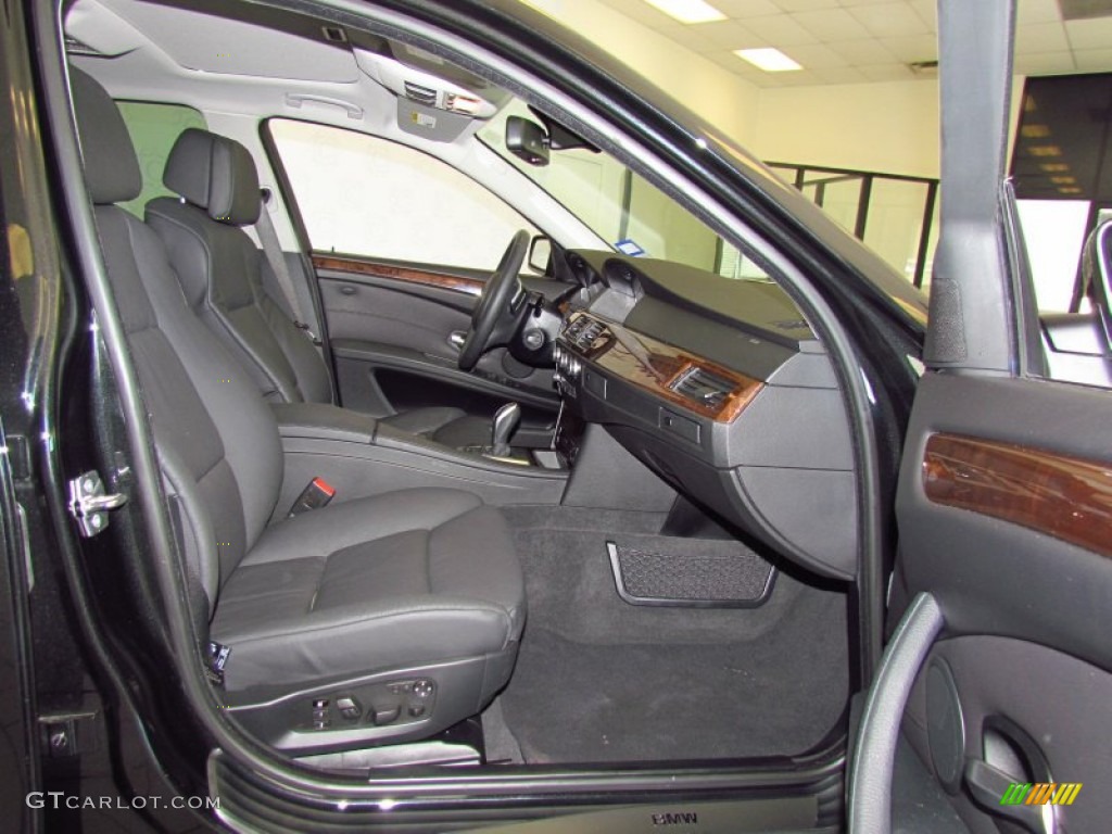 Black Interior 2010 BMW 5 Series 535i Sedan Photo #54165006