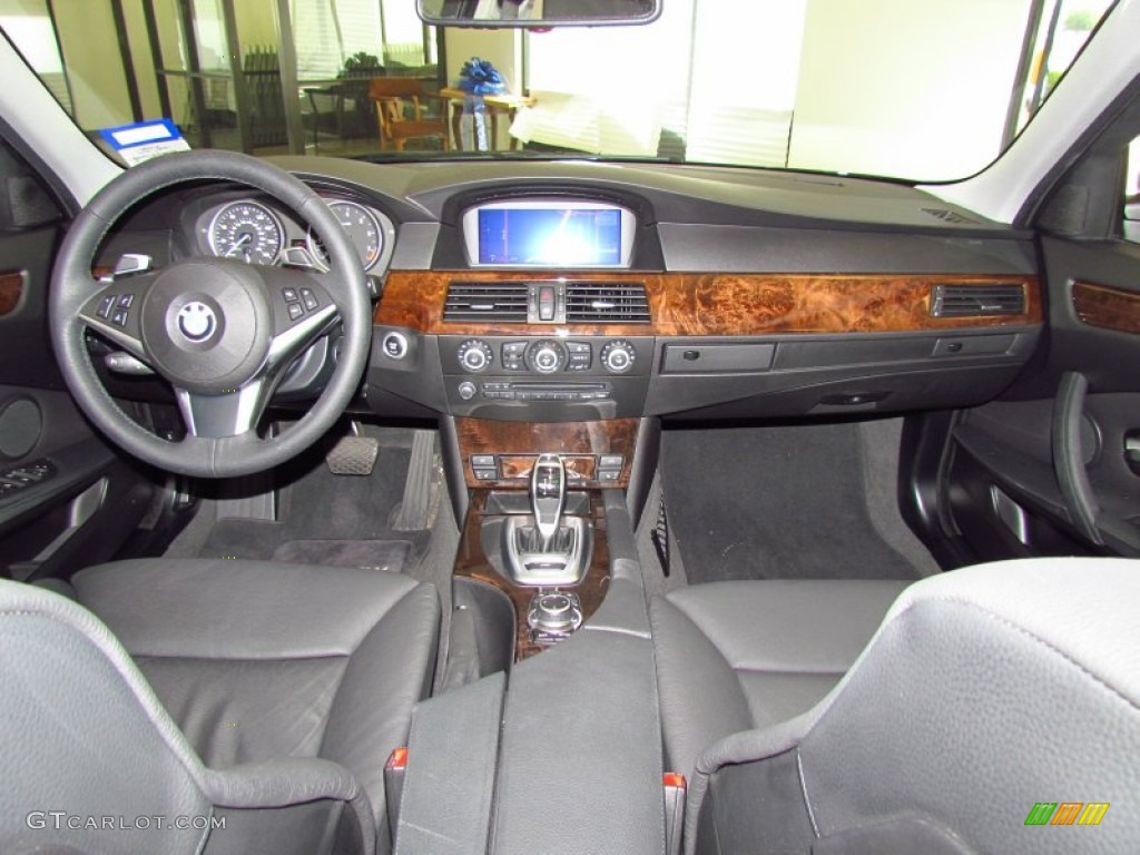 2010 BMW 5 Series 535i Sedan Black Dashboard Photo #54165048