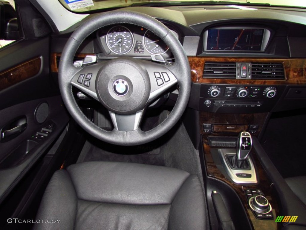 2010 BMW 5 Series 535i Sedan Black Dashboard Photo #54165057