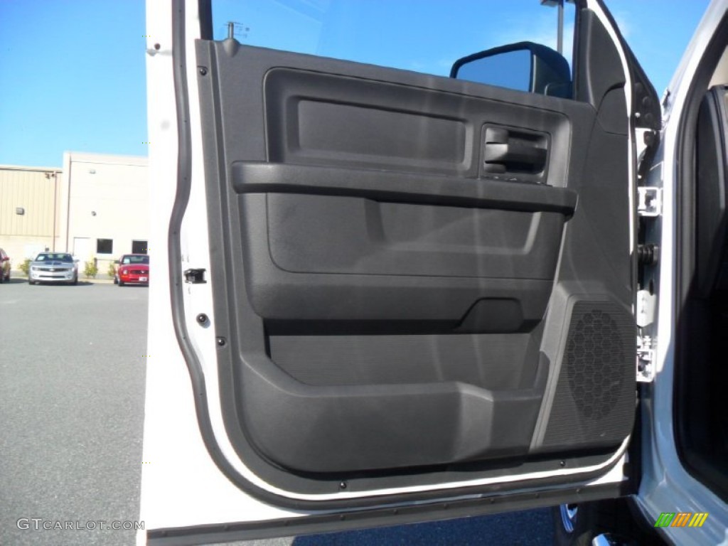 2012 Dodge Ram 1500 ST Quad Cab 4x4 Dark Slate Gray/Medium Graystone Door Panel Photo #54165231