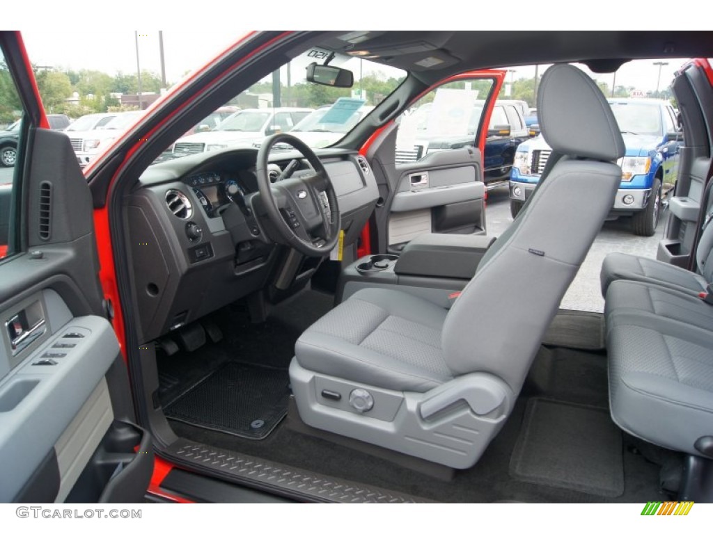 Steel Gray Interior 2011 Ford F150 XLT SuperCab Photo #54165546