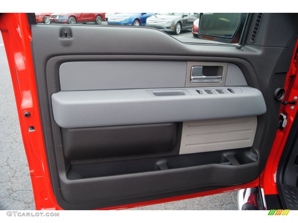 2011 Ford F150 XLT SuperCab Steel Gray Door Panel Photo #54165654