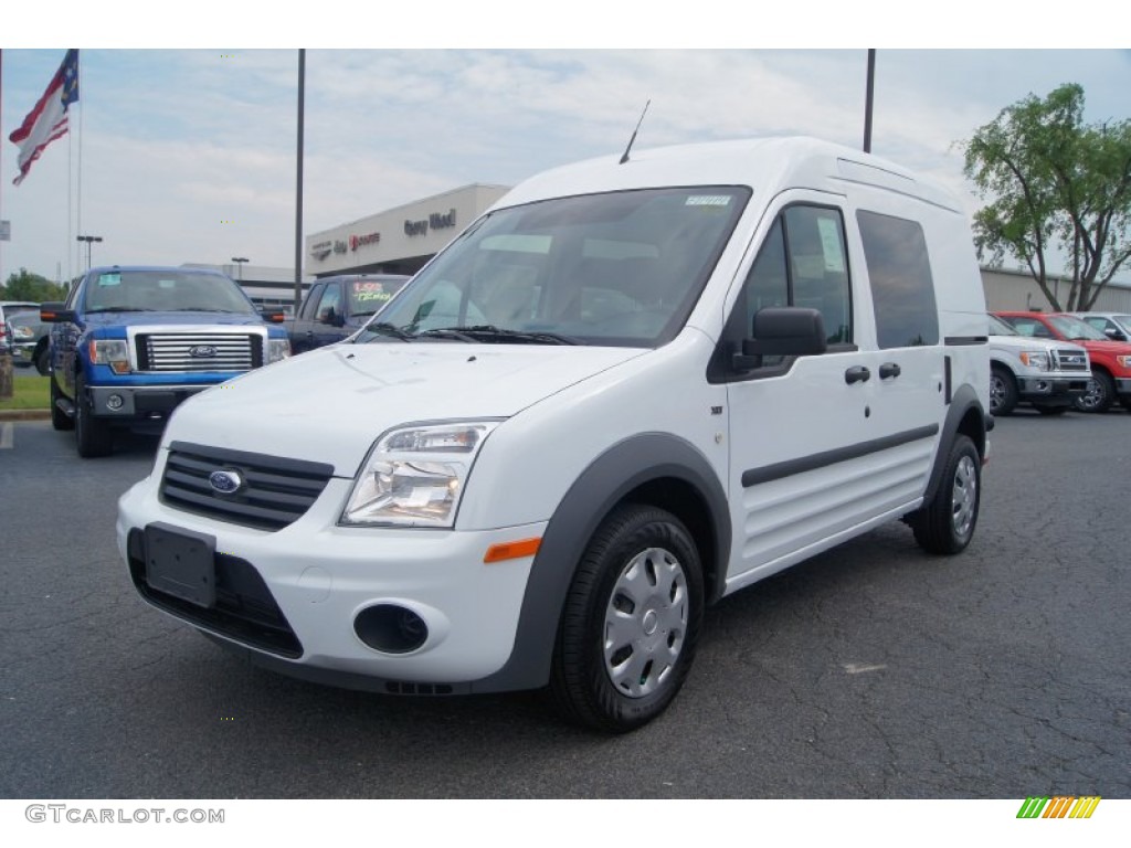 Frozen White 2011 Ford Transit Connect XLT Cargo Van Exterior Photo #54165882