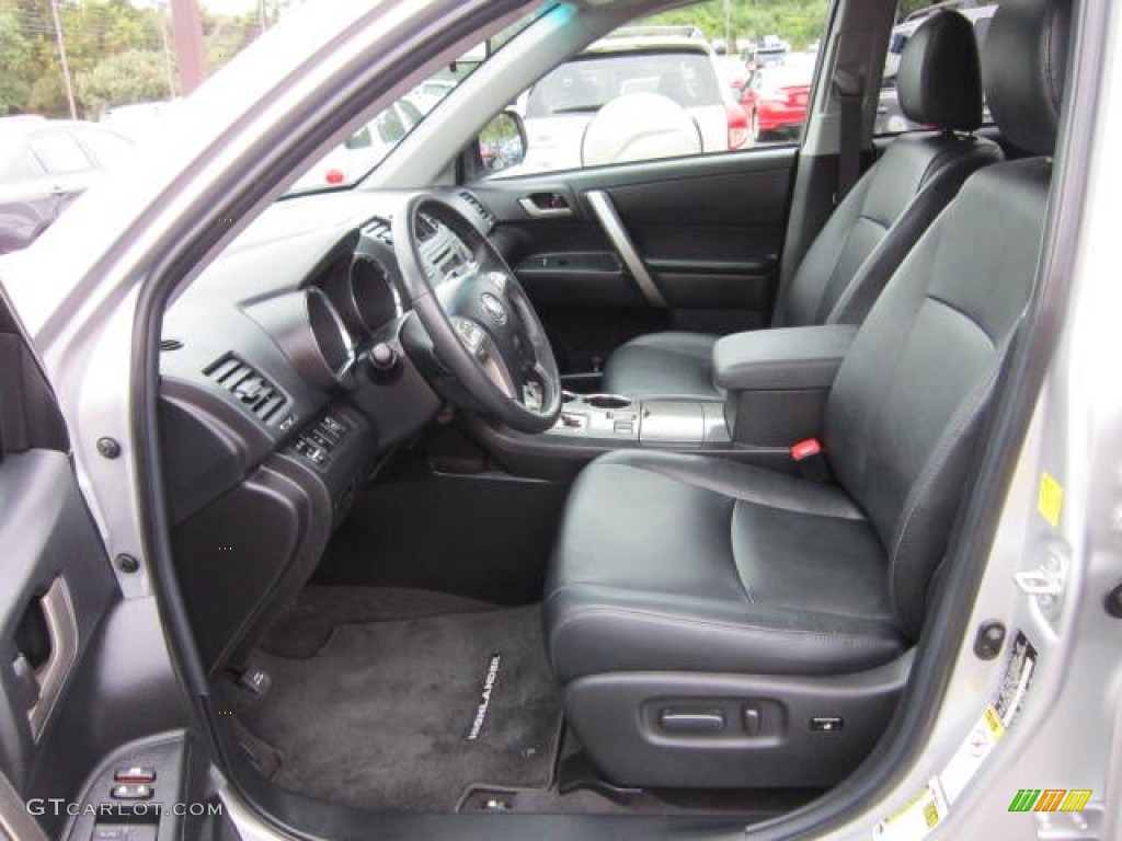 Black Interior 2010 Toyota Highlander SE 4WD Photo #54166630