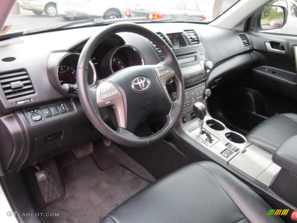 2010 Toyota Highlander SE 4WD Black Dashboard Photo #54166639