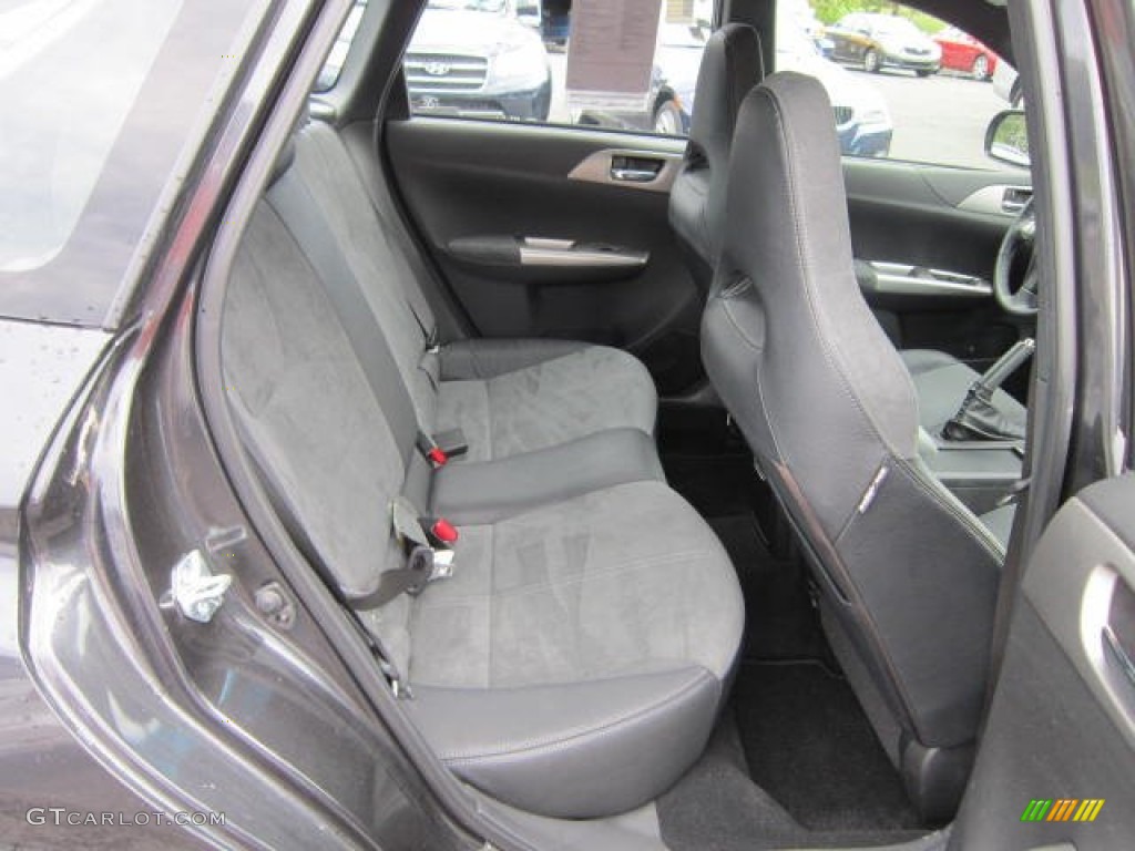 Carbon Black/Graphite Gray Alcantara Interior 2008 Subaru Impreza WRX STi Photo #54166876