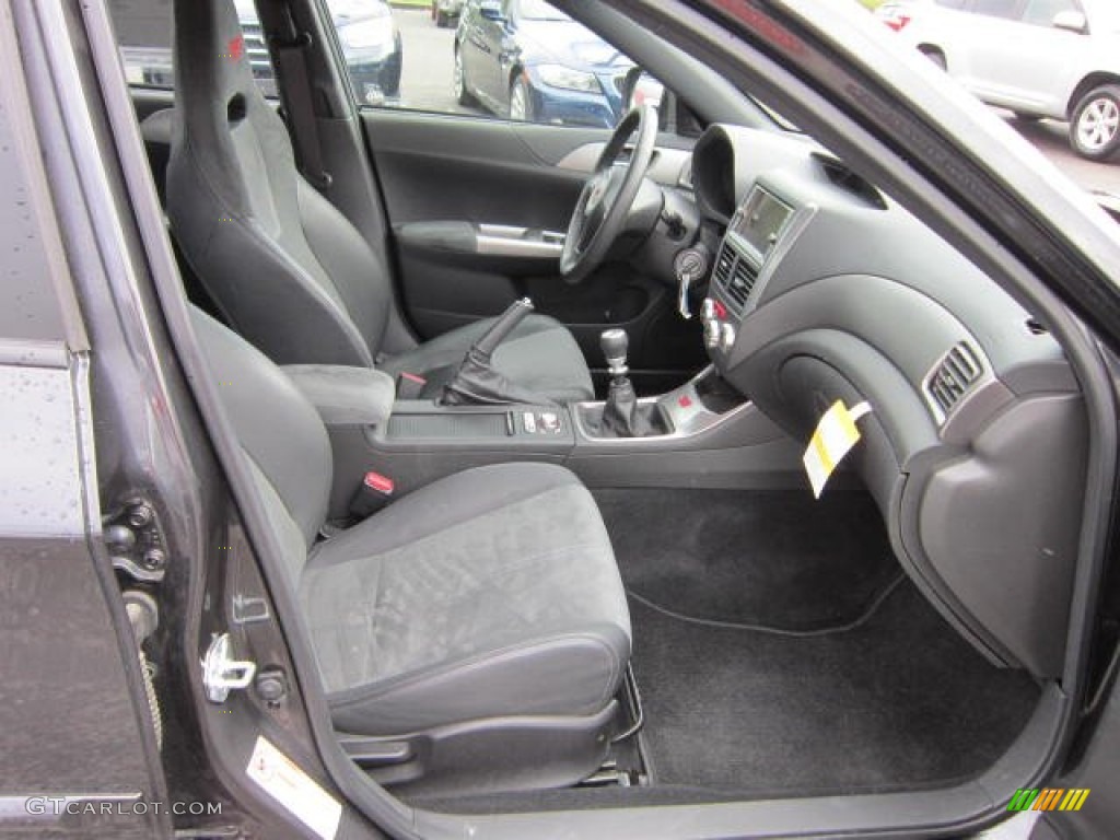 Carbon Black/Graphite Gray Alcantara Interior 2008 Subaru Impreza WRX STi Photo #54166885