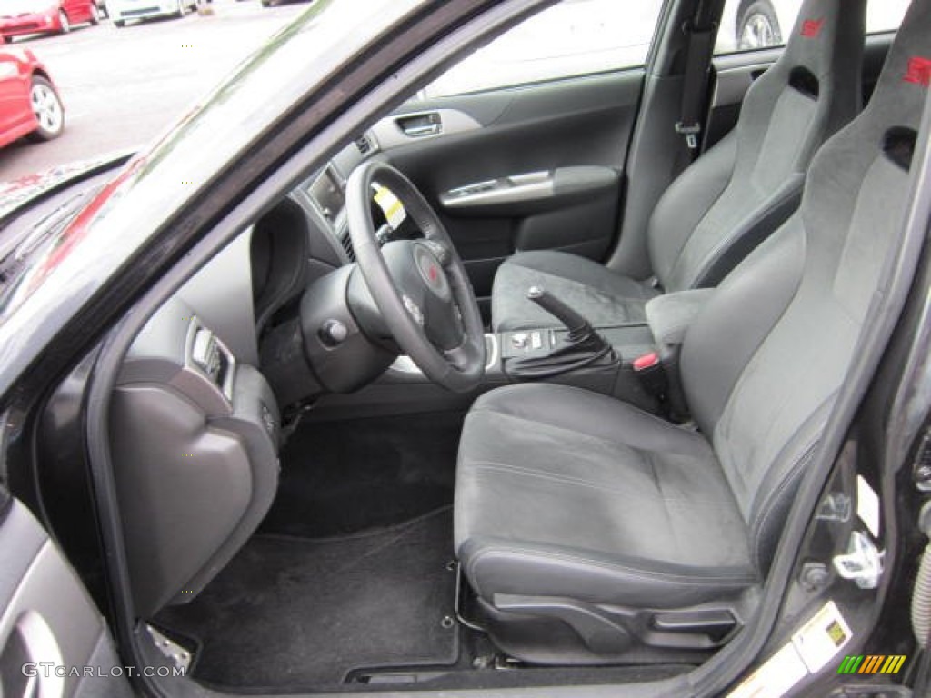 Carbon Black/Graphite Gray Alcantara Interior 2008 Subaru Impreza WRX STi Photo #54166900