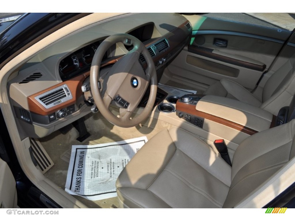 2006 7 Series 750Li Sedan - Monaco Blue Metallic / Dark Beige/Beige III photo #5