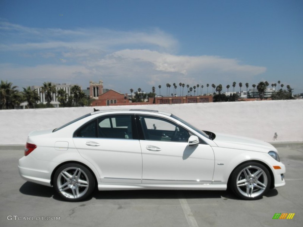 Arctic White 2012 Mercedes-Benz C 250 Sport Exterior Photo #54167767