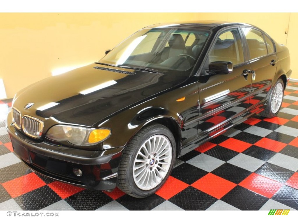 2003 3 Series 325xi Sedan - Jet Black / Black photo #2