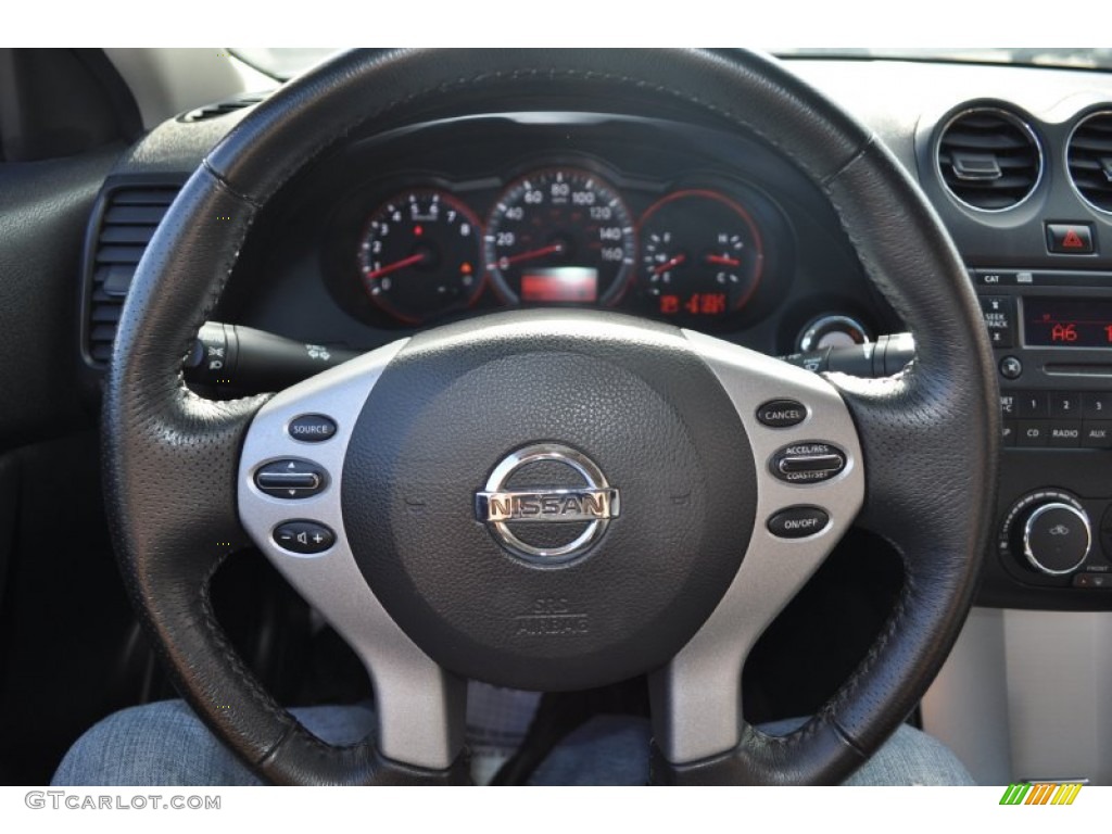 2009 Nissan Altima 2.5 S Charcoal Steering Wheel Photo #54169309