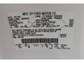 Z1: Oxford White 2005 Ford F350 Super Duty XLT Regular Cab 4x4 Color Code