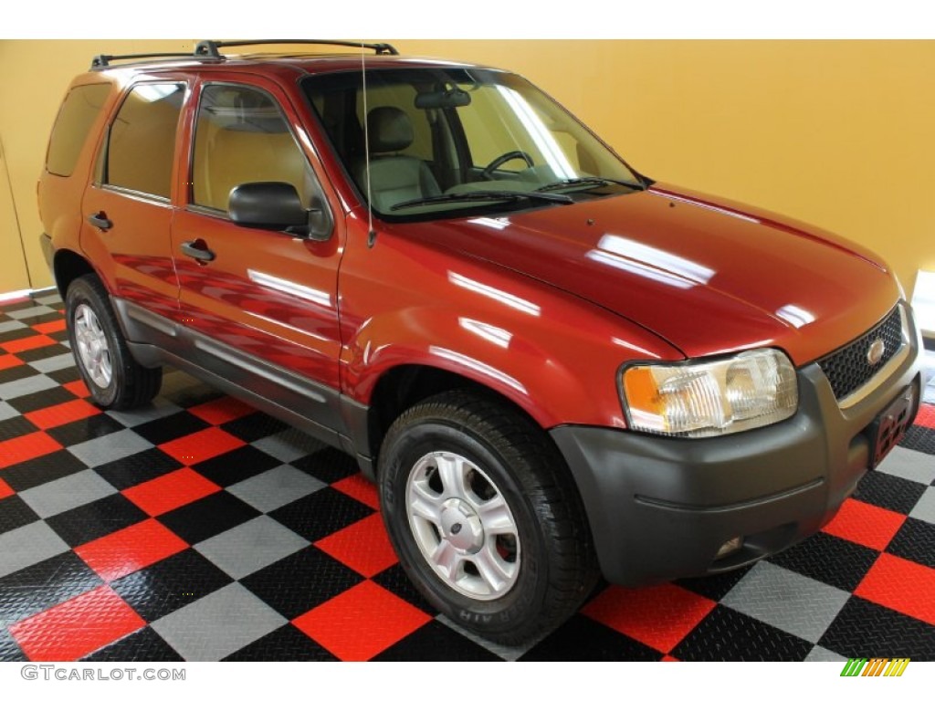 2003 Escape XLT V6 4WD - Redfire Metallic / Medium Dark Pebble photo #1