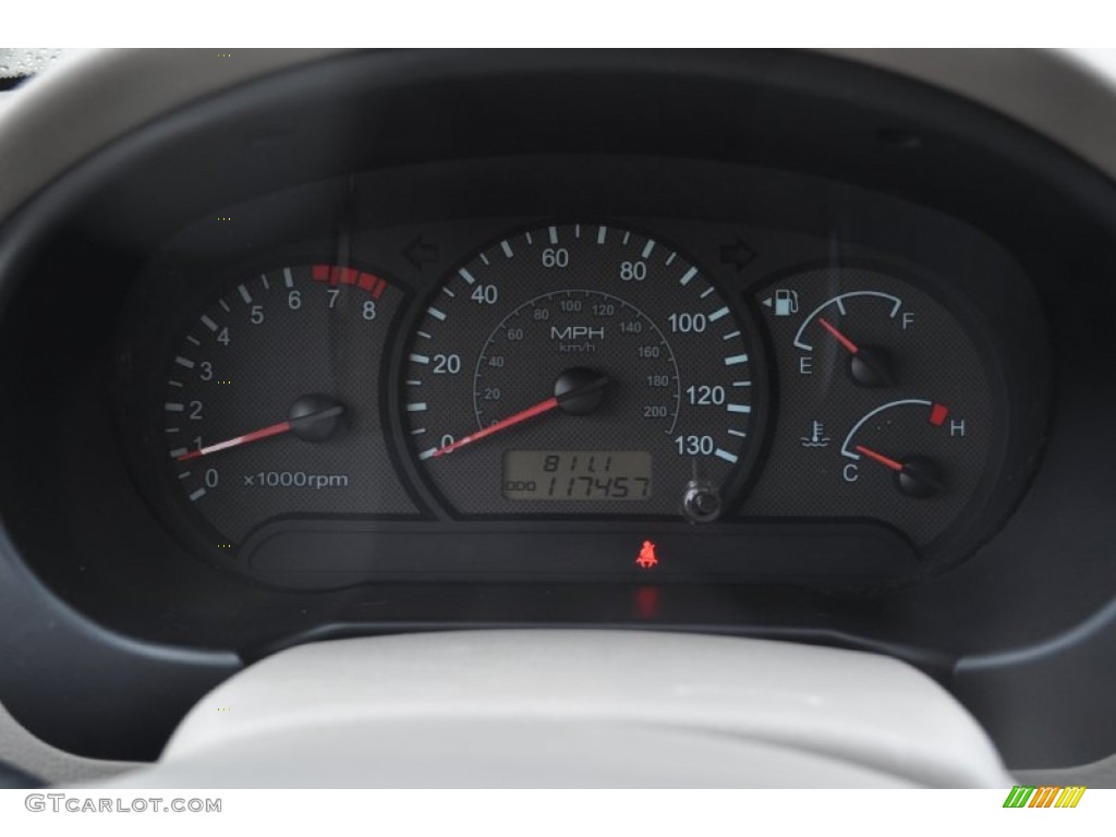 2003 Hyundai Accent GL Sedan Gauges Photo #54169915