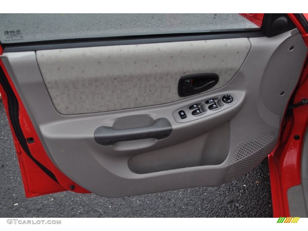 2003 Hyundai Accent GL Sedan Gray Door Panel Photo #54169989
