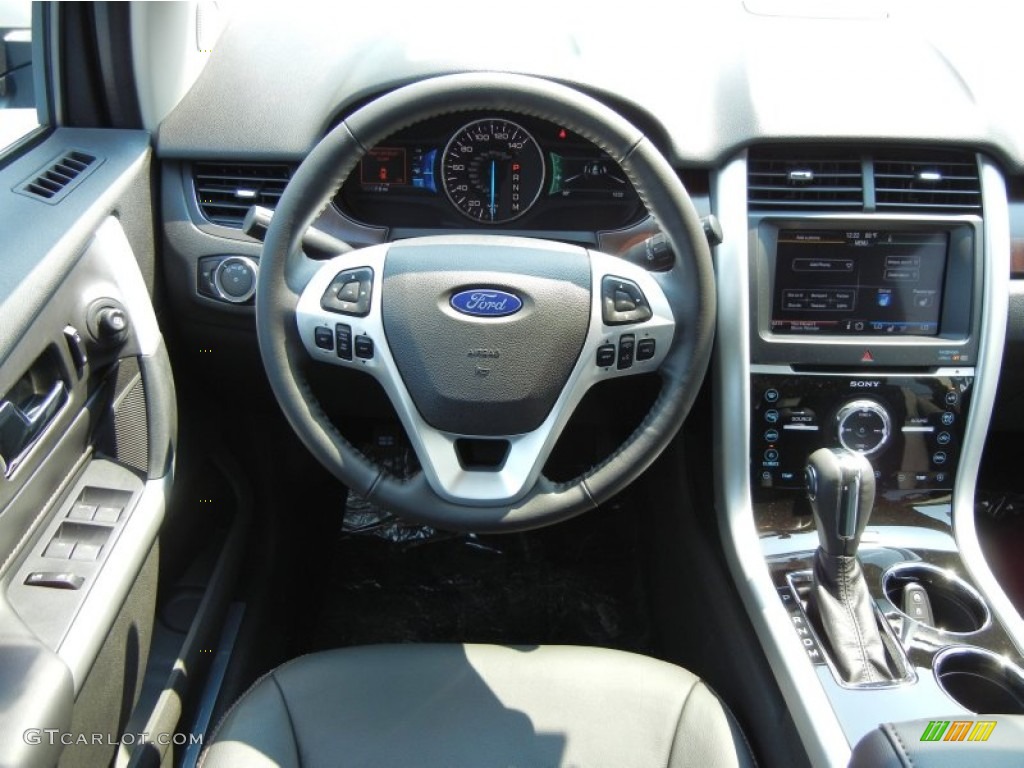 2012 Ford Edge Limited Charcoal Black Dashboard Photo #54170827
