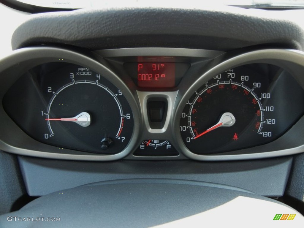 2012 Ford Fiesta SE Hatchback Gauges Photo #54171283