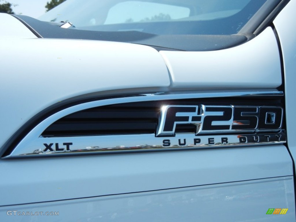 2012 F250 Super Duty XLT Crew Cab 4x4 - Oxford White / Adobe photo #4