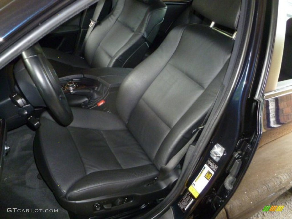 Black Interior 2010 BMW 5 Series 535i Sedan Photo #54171796