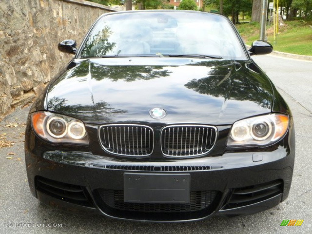 2008 1 Series 135i Convertible - Jet Black / Black photo #2