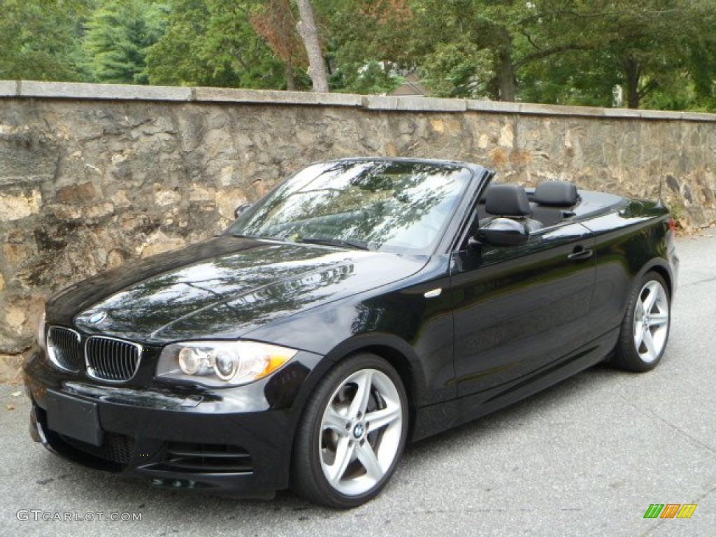 2008 1 Series 135i Convertible - Jet Black / Black photo #3