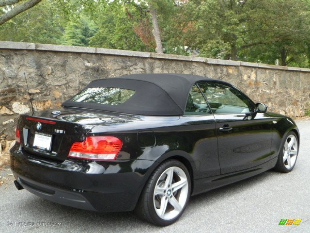 2008 1 Series 135i Convertible - Jet Black / Black photo #4
