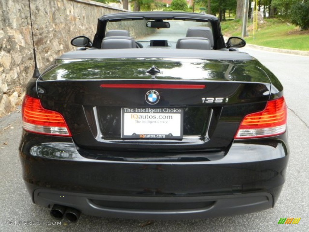 2008 1 Series 135i Convertible - Jet Black / Black photo #5