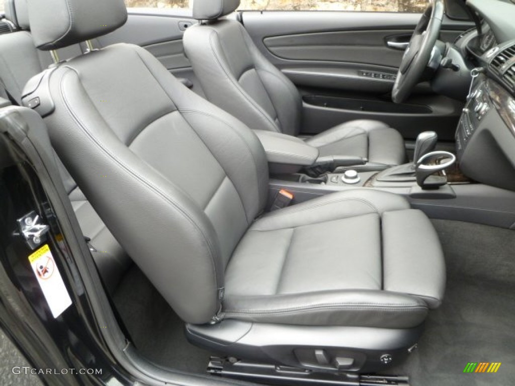2008 1 Series 135i Convertible - Jet Black / Black photo #8