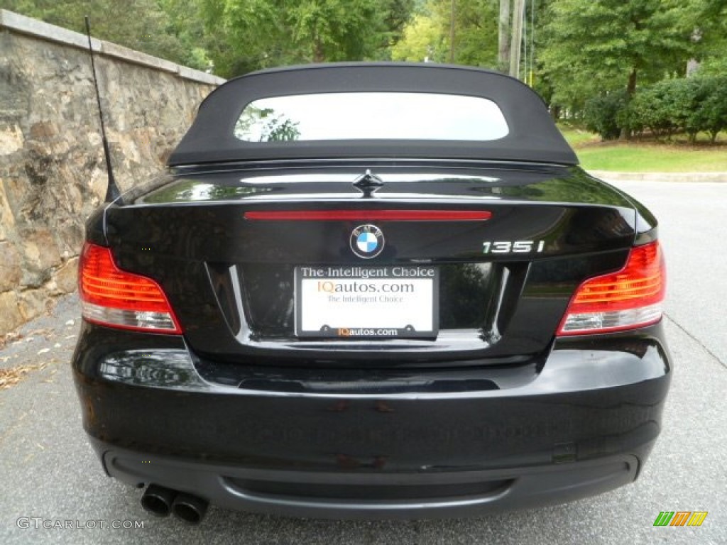 2008 1 Series 135i Convertible - Jet Black / Black photo #11