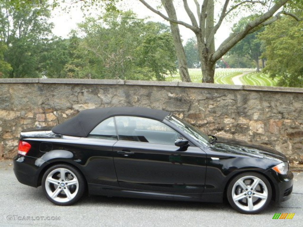 2008 1 Series 135i Convertible - Jet Black / Black photo #12