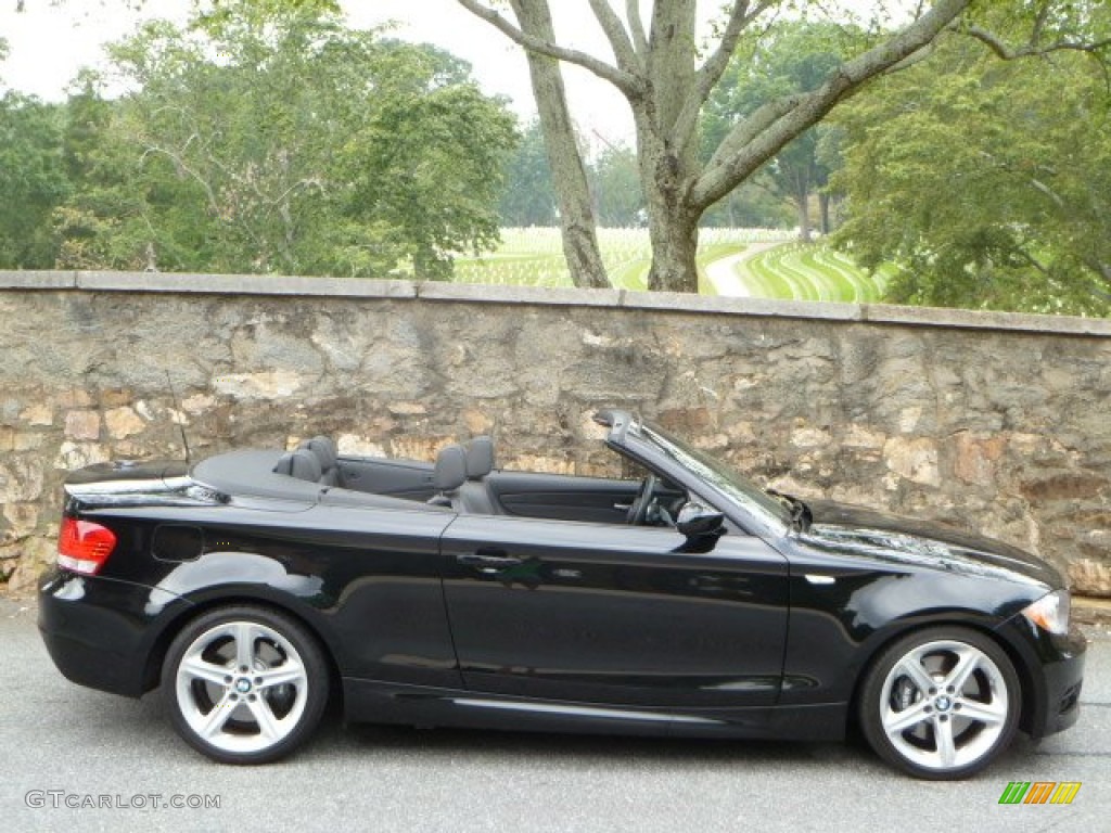 2008 1 Series 135i Convertible - Jet Black / Black photo #16