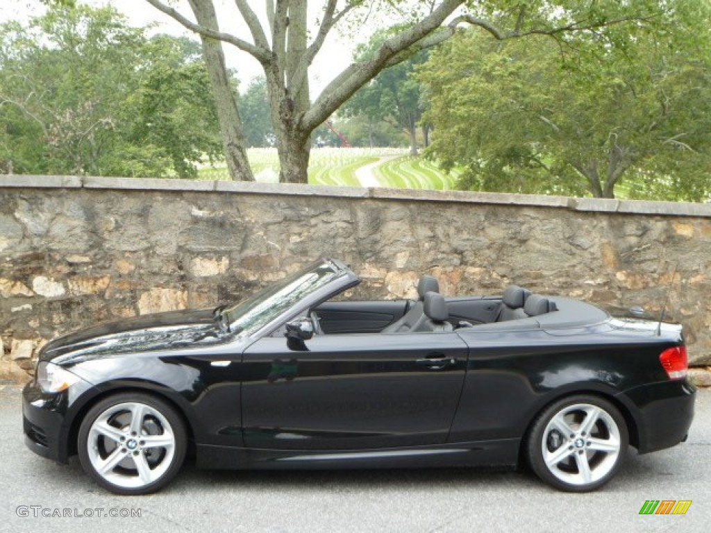 2008 1 Series 135i Convertible - Jet Black / Black photo #17