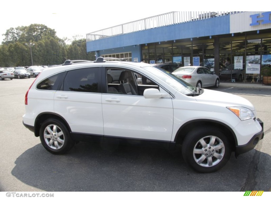 2008 CR-V EX-L 4WD - Taffeta White / Gray photo #4