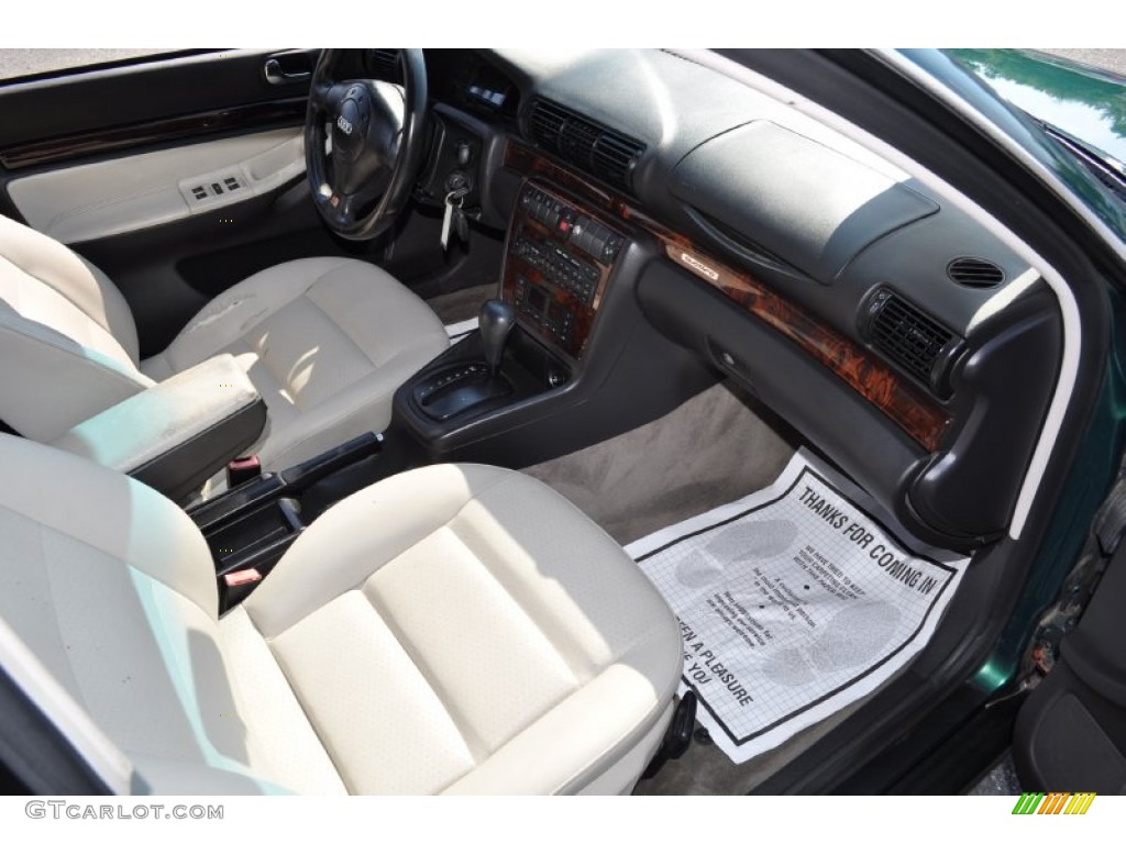 1997 A4 2.8 quattro Sedan - Cactus Green Metallic / Ecru photo #7