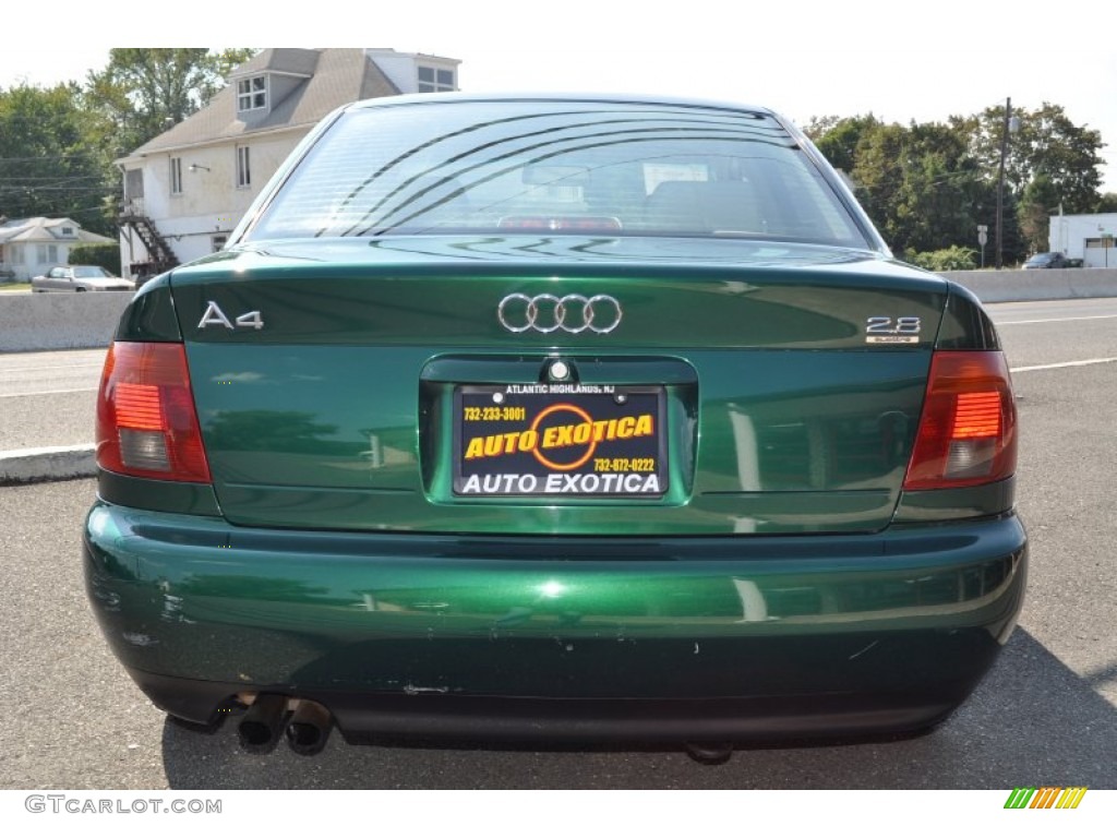 1997 A4 2.8 quattro Sedan - Cactus Green Metallic / Ecru photo #24