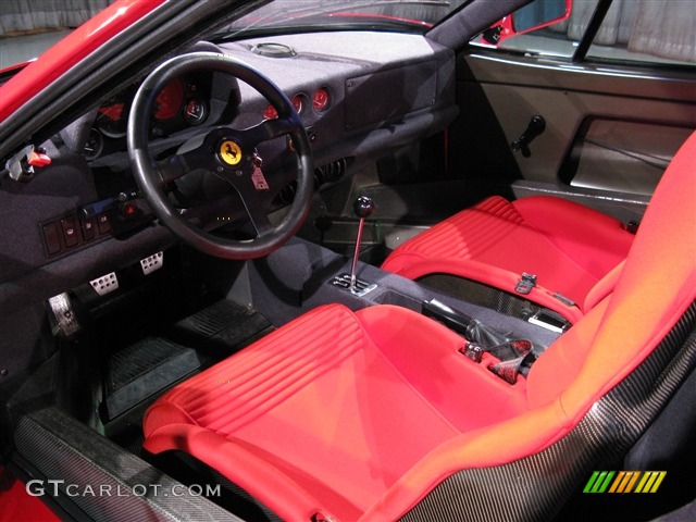 Red Interior 1991 Ferrari F40 Standard F40 Model Photo #541740