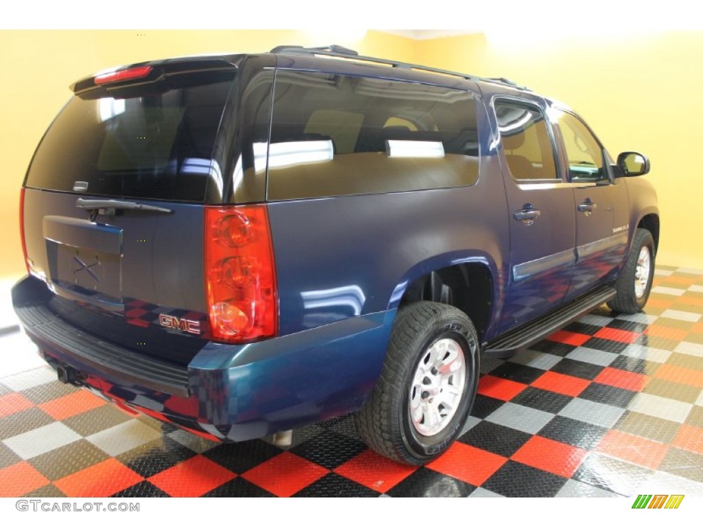 2007 Yukon XL 1500 SLE 4x4 - Blue-Green Crystal / Ebony Black photo #4