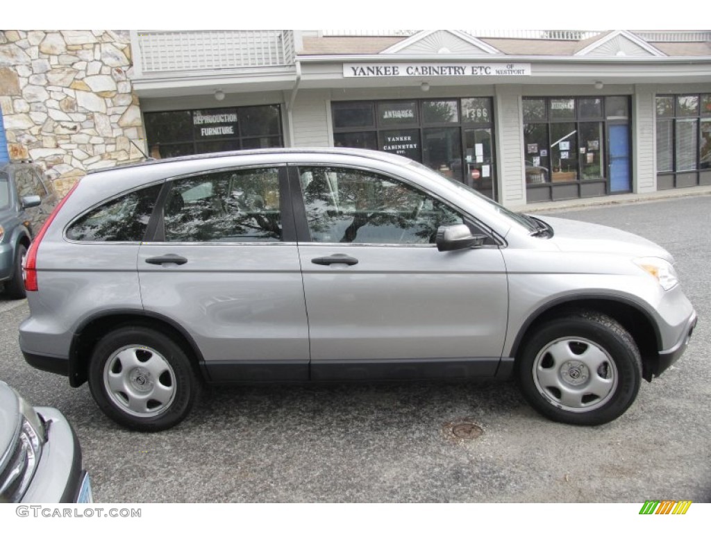 2008 CR-V LX 4WD - Whistler Silver Metallic / Black photo #4