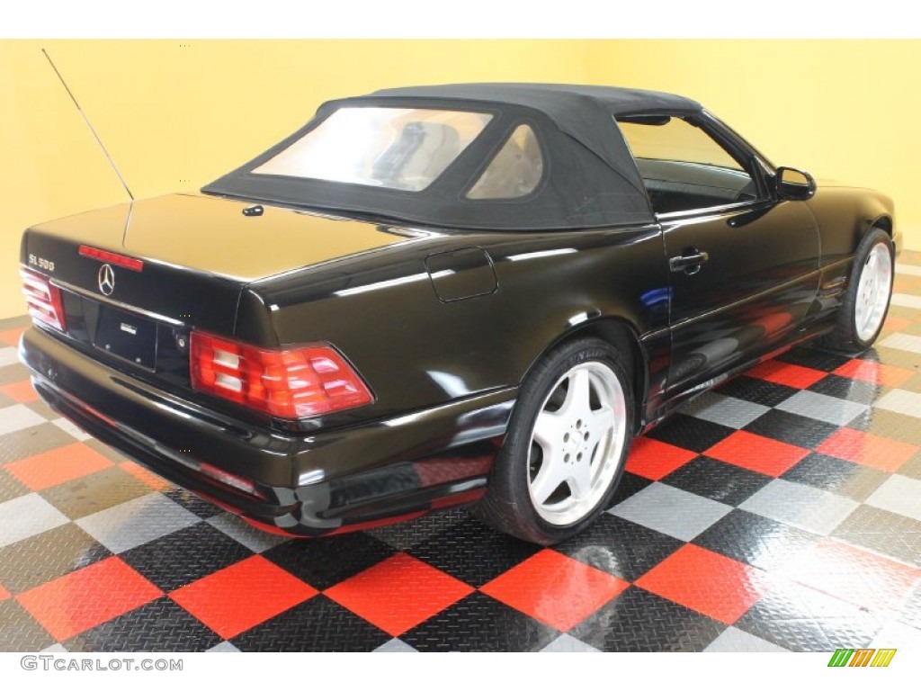 Black 2002 Mercedes-Benz SL 500 Roadster Exterior Photo #54175546