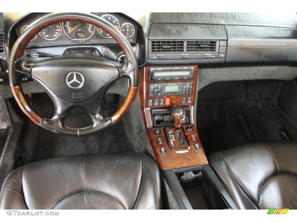 2002 Mercedes-Benz SL 500 Roadster Black Dashboard Photo #54175566