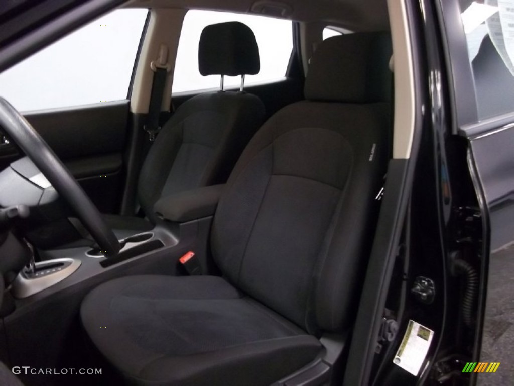 2011 Rogue S AWD - Wicked Black / Black photo #13