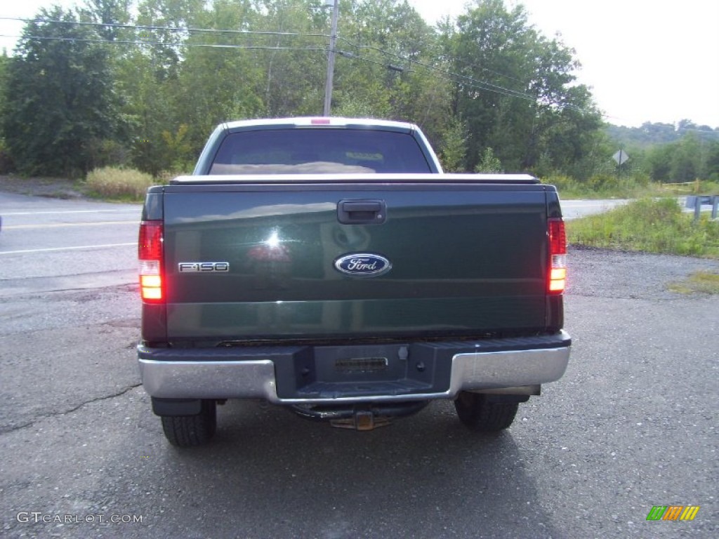 2004 F150 XLT SuperCab 4x4 - Aspen Green Metallic / Black/Medium Flint photo #6