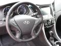 Black 2012 Hyundai Sonata Limited Steering Wheel
