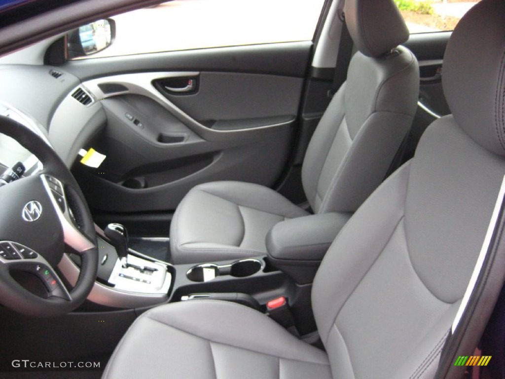 Gray Interior 2012 Hyundai Elantra Limited Photo #54178678